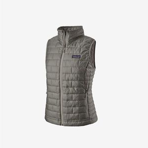Women's grey Patagonia nano puff vest